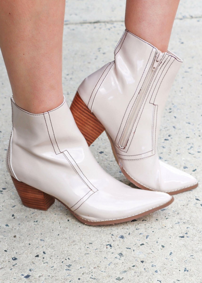 Liza Boots - Ivory - MerciGrace BoutiqueShoes
