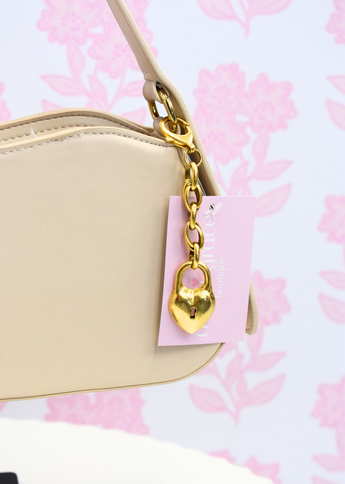 Locket Bag Charm - Gold