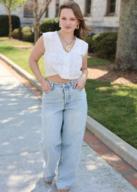 Lou Denim Pant - Faded Indigo - MerciGrace BoutiqueJeans