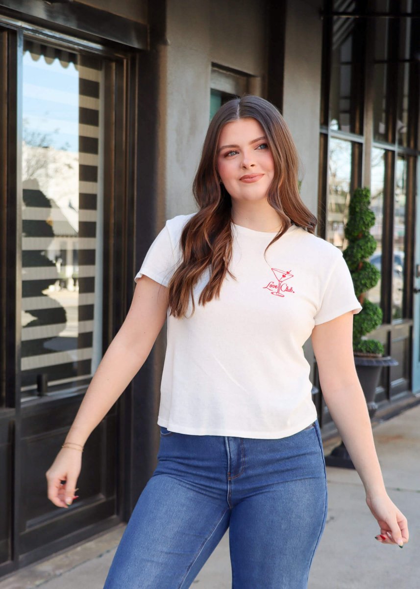 Love Club Daytrip Tee - Sea Salt - MerciGrace BoutiqueTshirt
