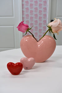 Love Heart Vase - Pink - MerciGrace BoutiqueAccessories