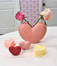 Love Heart Vase - Pink - MerciGrace BoutiqueAccessories