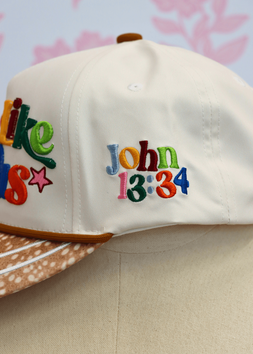 Love Like Jesus Hat - Cream/Multi - MerciGrace BoutiqueHat