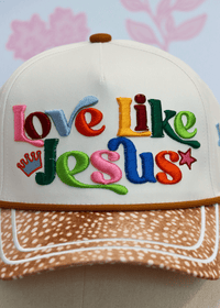 Love Like Jesus Hat - Cream/Multi - MerciGrace BoutiqueHat