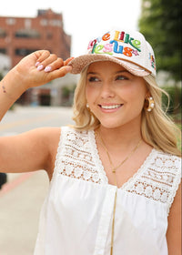 Love Like Jesus Hat - Cream/Multi - MerciGrace BoutiqueHat