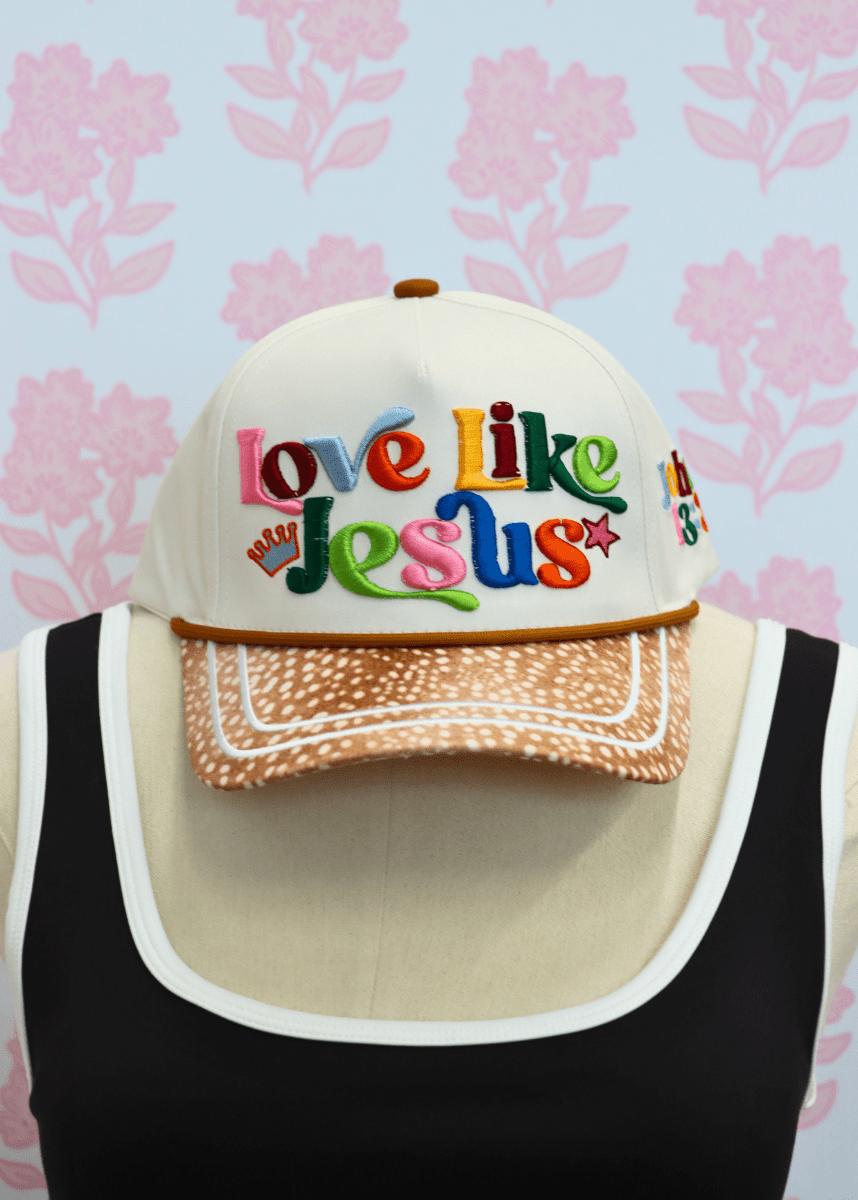 Love Like Jesus Hat - Cream/Multi - MerciGrace BoutiqueHat