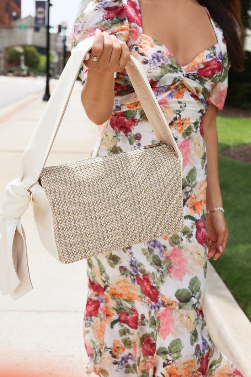 Lucie Shoulder Bag- Ivory - MerciGrace BoutiqueHand Bag