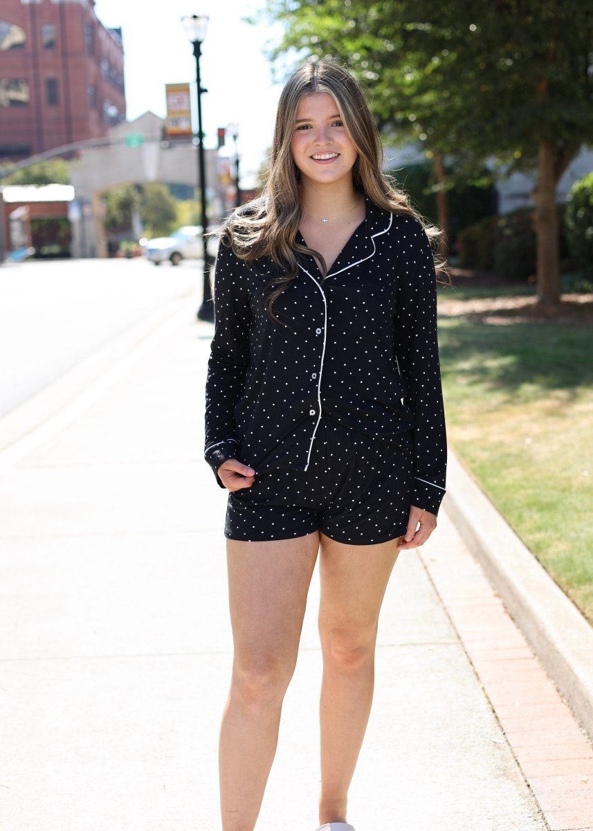 Luxe Dot Short - Black/White