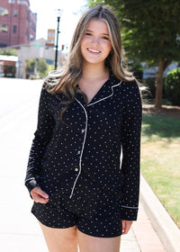 Luxe Dot Short - Black/White - MerciGrace BoutiqueLounge