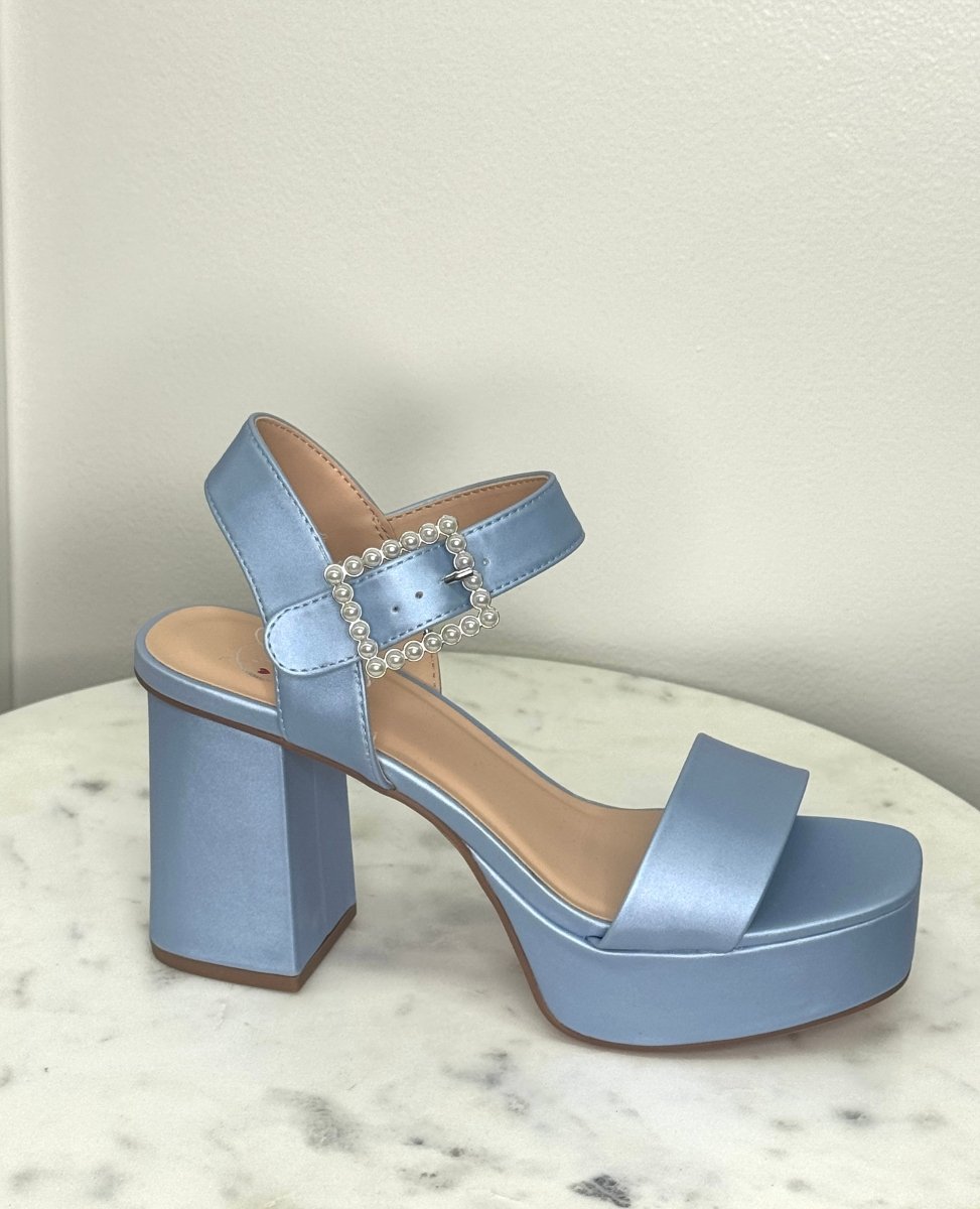 Macey Dress Sandals- Blue - MerciGrace BoutiqueShoes