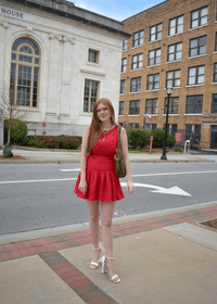 Madelyn Linen Dress - Red - MerciGrace BoutiqueDress