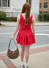 Madelyn Linen Dress - Red - MerciGrace BoutiqueDress