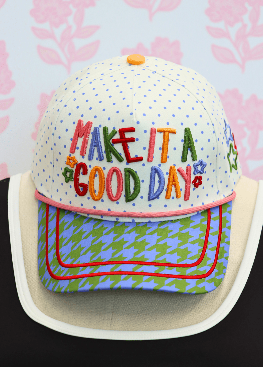 Make It A Good Day Hat - Cream/Multi - MerciGrace BoutiqueHat