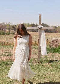 Marina Lace Midi Dress - Cream - MerciGrace BoutiqueDress