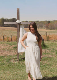 Marina Lace Midi Dress - Cream - MerciGrace BoutiqueDress