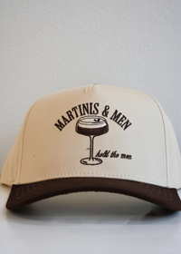 detailed view of Martinis and Men Tendy Trucker Hat