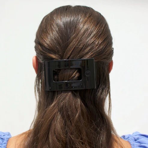 Medium Flat Hair Clip - Jet Black - MerciGrace BoutiqueHair Clips