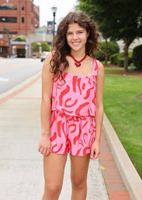 Meet Me on Campus Red and Pink Matching Set - MerciGrace BoutiqueSet