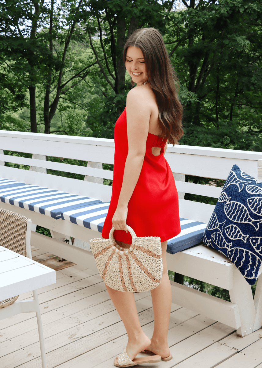 Mia Strapless Mini Dress - Red - MerciGrace BoutiqueDress