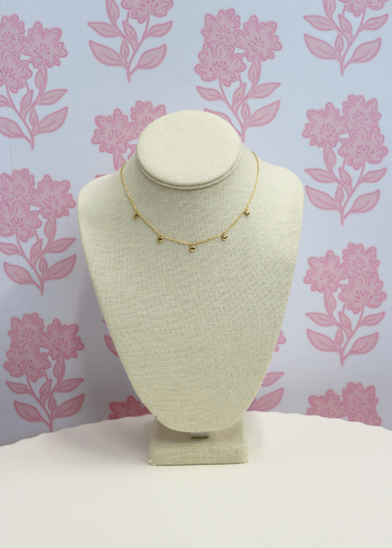 Mini Heart Charm Chain Necklace - Gold - MerciGrace BoutiqueNecklace