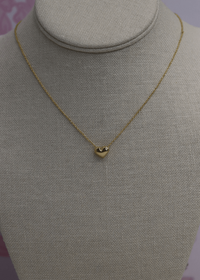 Mini Heart Pendant Necklace - Gold - MerciGrace BoutiqueNecklace
