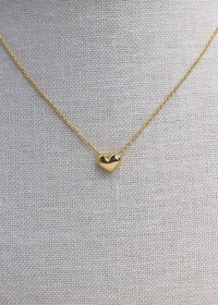 Mini Heart Pendant Necklace - Gold - MerciGrace BoutiqueNecklace