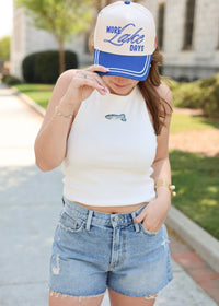 More Lake Days - Royal Blue Vintage Trucker Hat - MerciGrace BoutiqueHat