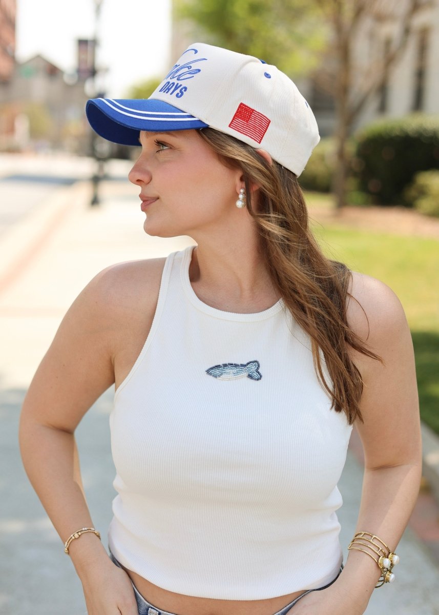 More Lake Days - Royal Blue Vintage Trucker Hat - MerciGrace BoutiqueHat