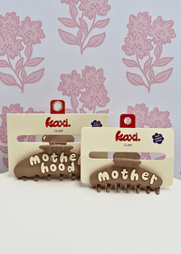 Mother Claw Clip - Brown/Cream - MerciGrace BoutiqueHair Clips
