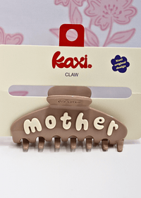 Mother Claw Clip - Brown/Cream - MerciGrace BoutiqueHair Clips