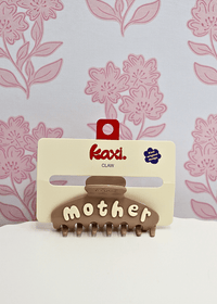 Mother Claw Clip - Brown/Cream - MerciGrace BoutiqueHair Clips