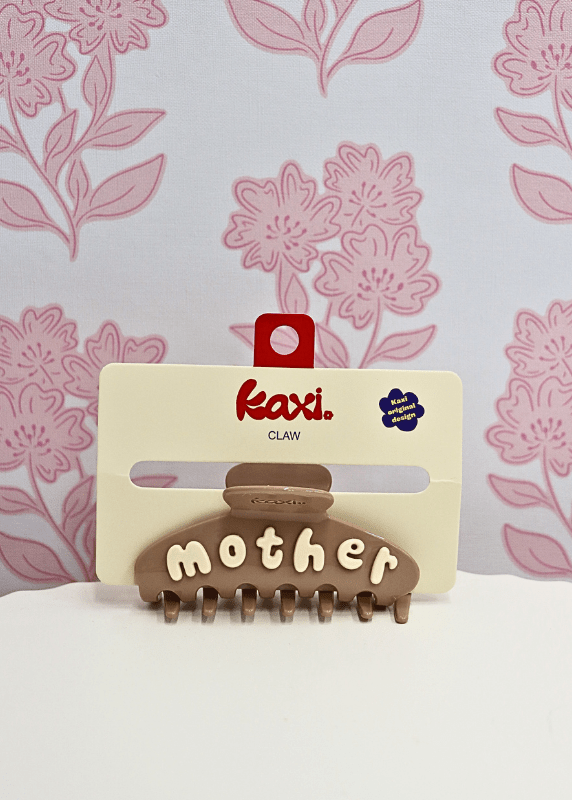 Mother Claw Clip - Brown/Cream - MerciGrace BoutiqueHair Clips