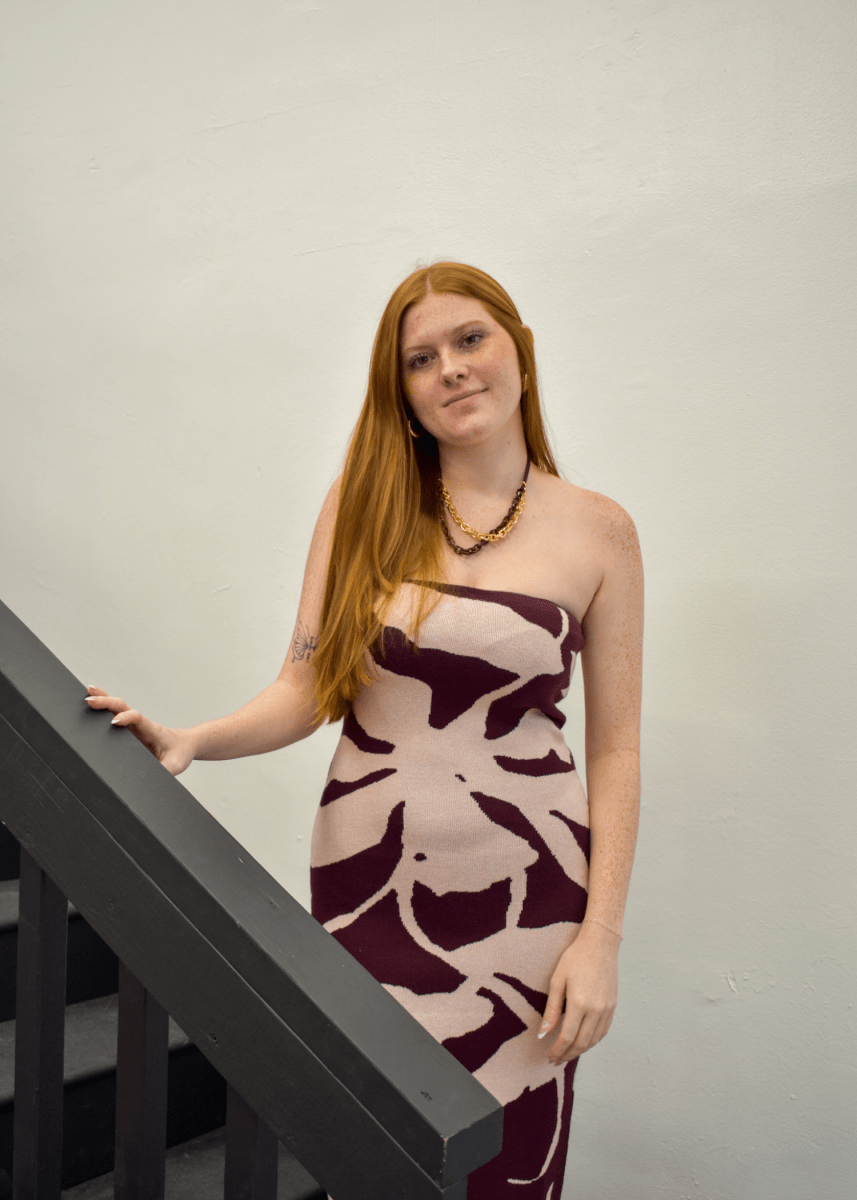 My Dearest Knit Jacquard Tube Dress - Burgundy/Pink - MerciGrace BoutiqueDress