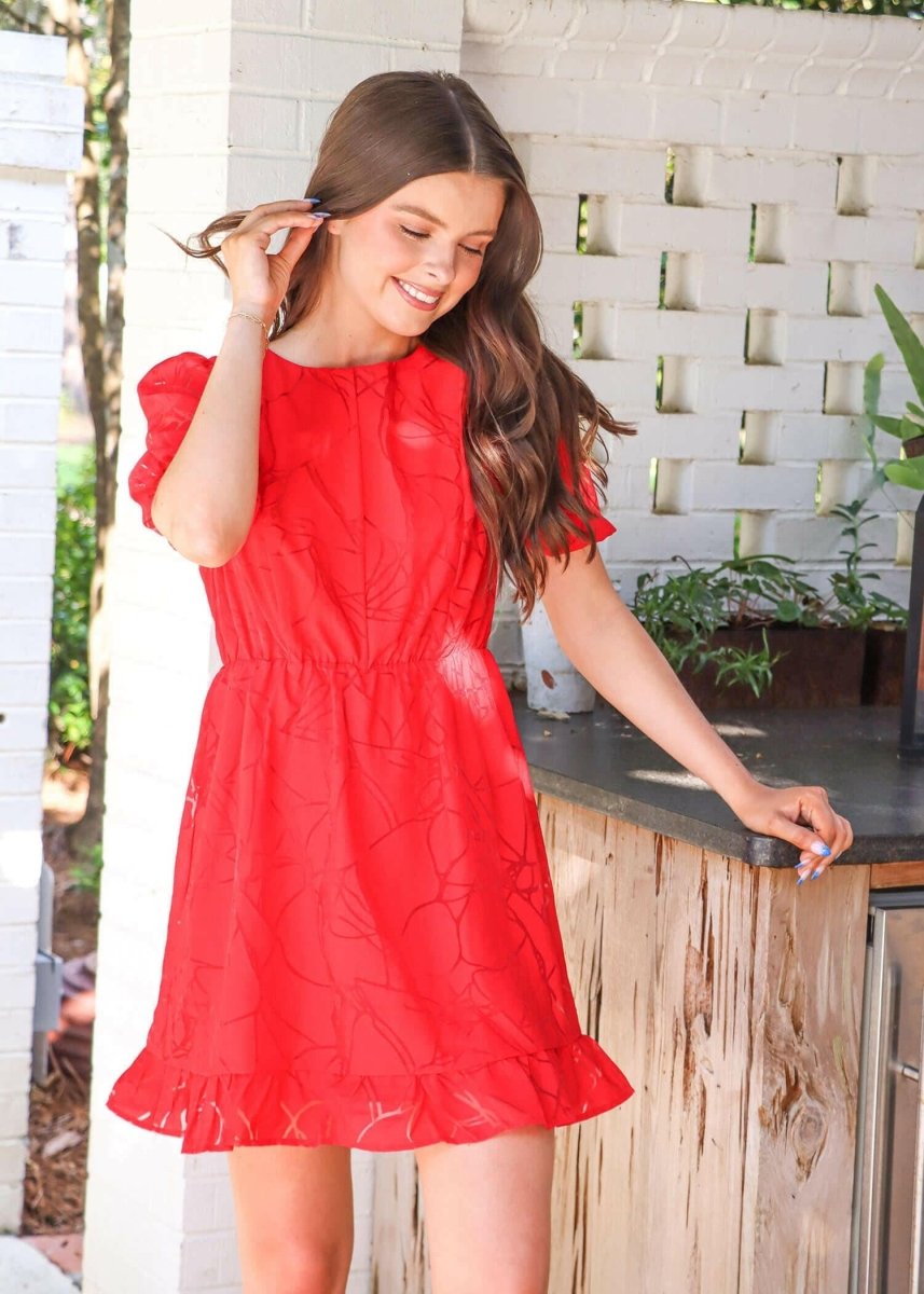 My True Love Mini Dress - Red - MerciGrace BoutiqueDress
