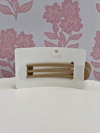 Oversized Lay Down Claw Clip - Matte Bone - MerciGrace BoutiqueHair Clips