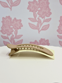 Oversized Lay Down Claw Clip - Matte Bone - MerciGrace BoutiqueHair Clips
