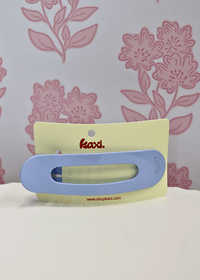 Oversized Lay Down Claw Clip - Shiny Baby Blue - MerciGrace BoutiqueHair Clips