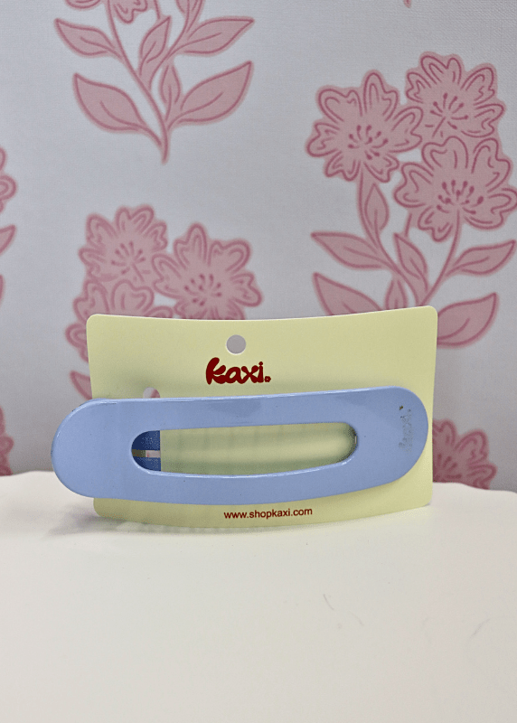 Oversized Lay Down Claw Clip - Shiny Baby Blue - MerciGrace BoutiqueHair Clips