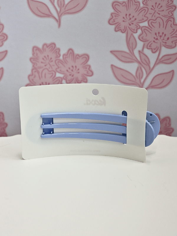 Oversized Lay Down Claw Clip - Shiny Baby Blue - MerciGrace BoutiqueHair Clips