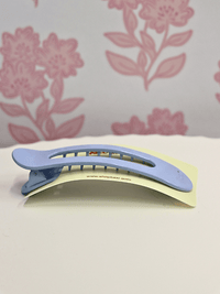 Oversized Lay Down Claw Clip - Shiny Baby Blue - MerciGrace BoutiqueHair Clips