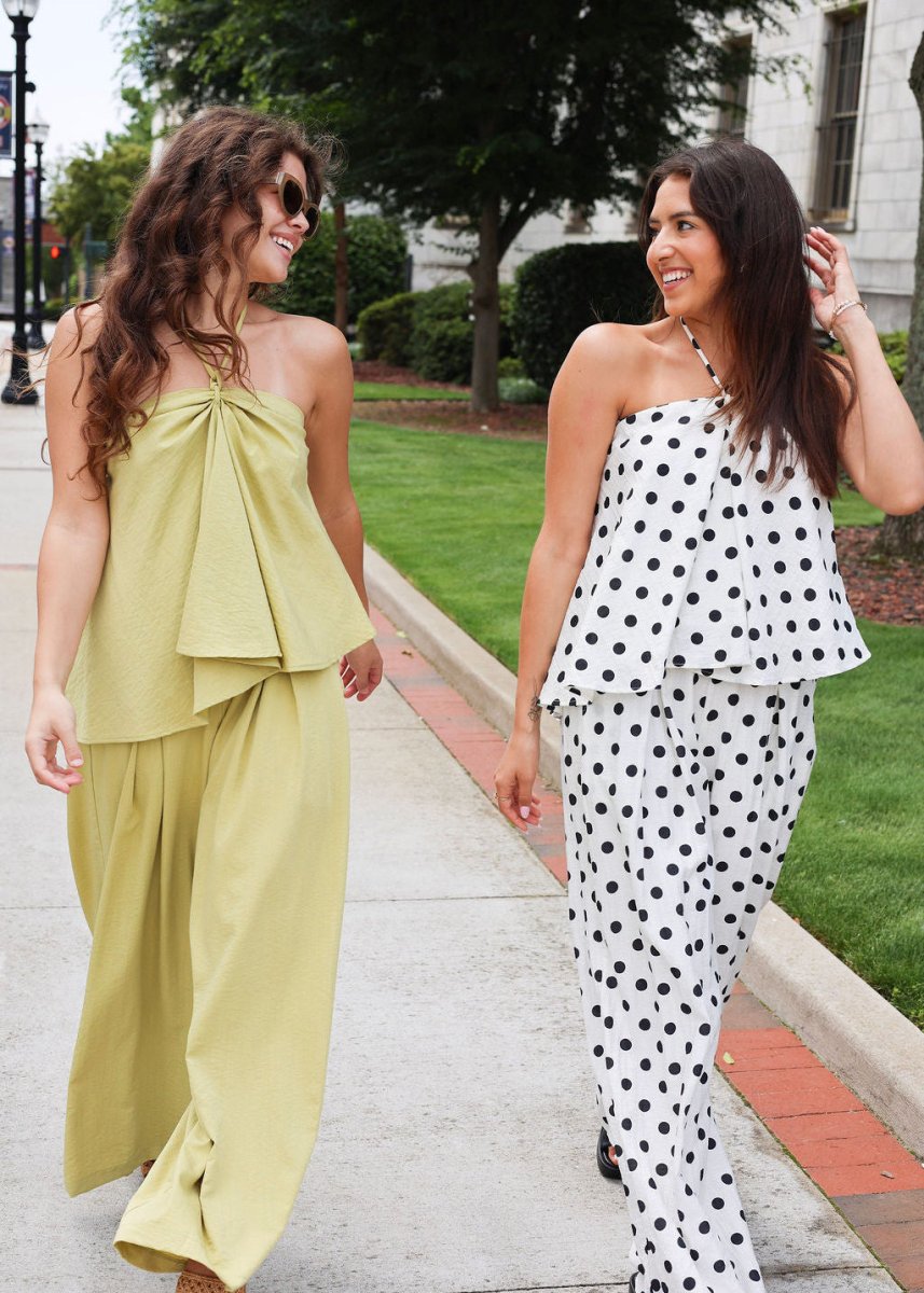 Palm Coast Linen Pants - Avocado - MerciGrace BoutiquePants