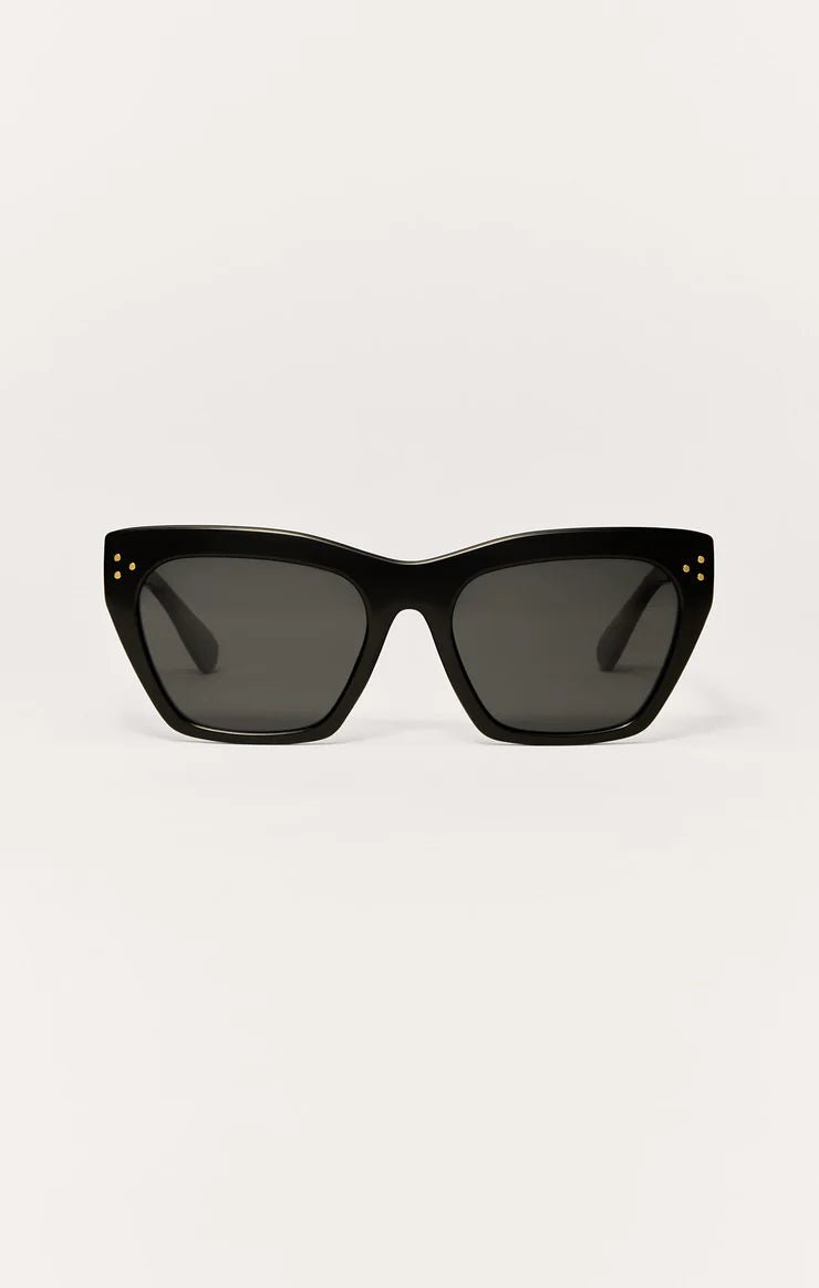Park Ave Polarized Sunglasses - Polished Black - Grey - MerciGrace BoutiqueAccessories