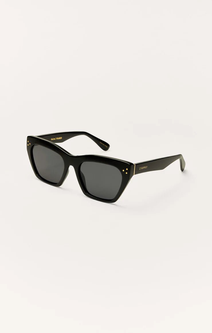 Park Ave Polarized Sunglasses - Polished Black - Grey - MerciGrace BoutiqueAccessories