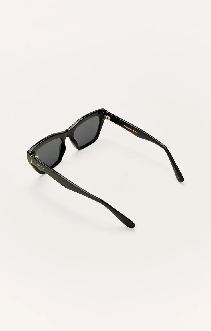 Park Ave Polarized Sunglasses - Polished Black - Grey - MerciGrace BoutiqueAccessories