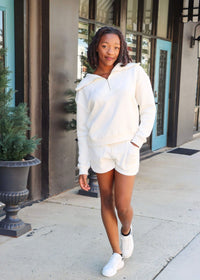 Patio Fleece Short - Sea Salt - MerciGrace BoutiqueShorts