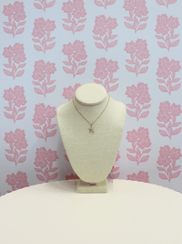 Pave Crystal Starfish Pendant Necklace - Gold/Clear - MerciGrace BoutiqueNecklace