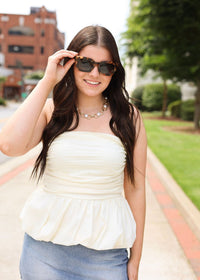 Pearl & Chain Necklace - Gold - MerciGrace BoutiqueNecklace