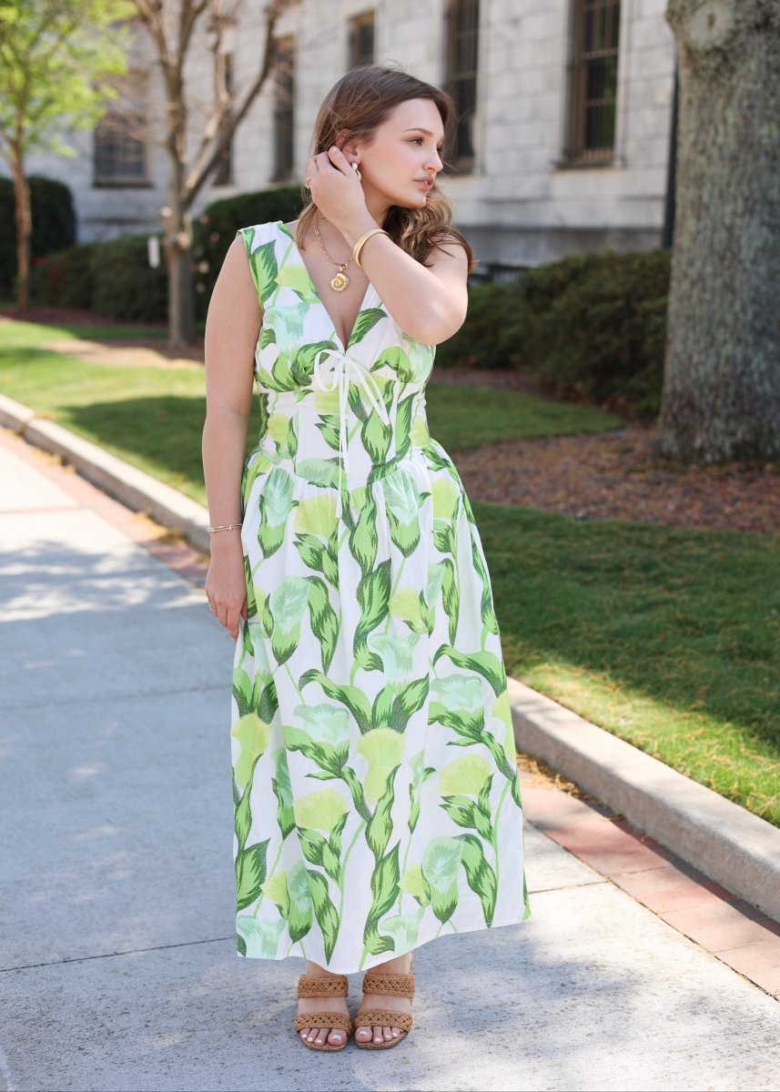 Penelope Sundress - White/Multi - MerciGrace BoutiqueDress