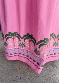Pink Palms Maxi Dress - MerciGrace BoutiqueDresses