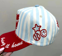 PREORDER - Batter Up Hat - White/Multi - MerciGrace BoutiqueHat